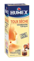 Humex 0,33 Mg/ml Solution Buvable Toux Sèche Oxomemazine Sans Sucre édulcorée à L'acésulfame Potassique Fl/150ml à BIGANOS