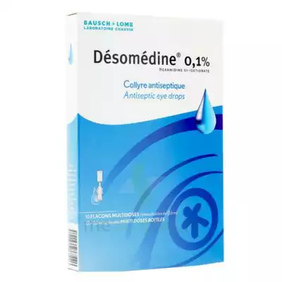 Desomedine 0,1 % Collyre Sol 10fl/0,6ml à BIGANOS