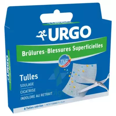 Urgo Brûlures - Blessures Superficielles Tulles Petit Format 5x5cm B/6 à BIGANOS