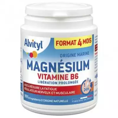 Alvityl Magnésium Vitamine B6 Libération Prolongée Comprimés Lp Pot/120 à BIGANOS